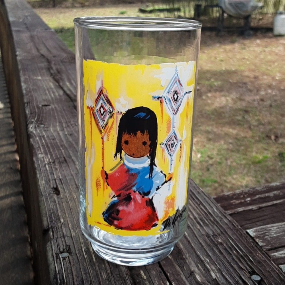 Vintage DeGrazia Glass